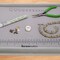 The Beadsmith Treasure Mat Tray and Mat - 11 x 14 Inches - Grey Flocked Tray with Cover - Non-Slip, Rubber Base Mat - Design Board for Jewelry Making